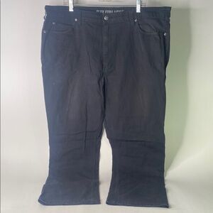 Duluth Trading Co Black Chinos Everyday Workwear Fire Hose Flex Size Black 42x32